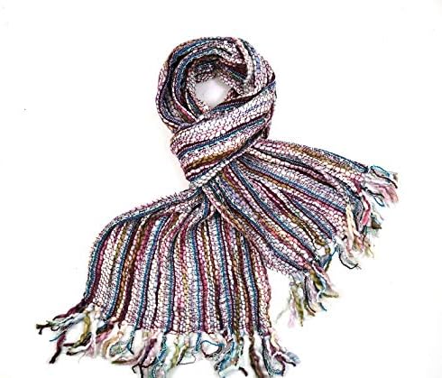 LADIES SUPER SOFT – MULTI COLOUR SCARF: Beautiful contrasting colours that will go with many outfits or winter coats