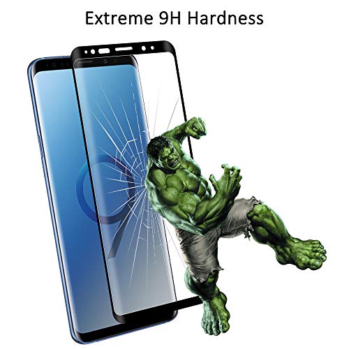mixigoo 2 Pièces Verre Trempé pour Samsung Galaxy S9, Couverture Complète Film Protection écran Galaxy S9 avec Cadre d\'Alignement Anti-Rayures sans Bulles Protecteur D\'écran pour Samsung Galaxy S9