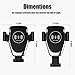 Nesolo 10W QI Wireless Car Charger, Car Mount with Air Vent Phone Holder, Fast Charge for Samsung Galaxy S9, S9 Plus, S8, S8 Plus,Note 8, Note 5, Standard Charge for iPhone X,XR,XS,MAX,8, 8 Plus