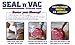Seal n' Vac 7 Count Heavy Duty Food Vacuum Storage Refill Bags, 1.0-Gallon