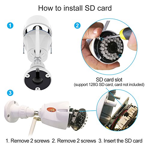 WiFi IP Camera Outdoor, VStarcam 1080P Waterproof Wireless Surveillance Camera, IR LED Motion Detection Security CCTV Camera with Cloud Service