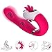 2 in 1 Silicone Wireless Body Training Vibrator, Rechargeable & Waterproof, 12 Frequency Relax Tool 600 Times per Minutes Body Safe Vibration Massager
