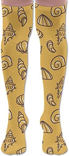 Pearl Shell Ocean Cotton Casual Knee High Socks