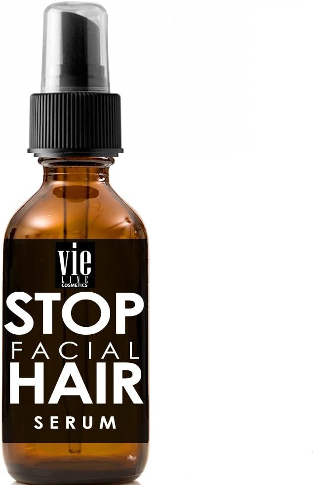Stop Facial Hair Growth • 100% Natural Hair Growth Inhibitor • Permanent Hair Removal Remover Hair Inhibiting and Reduction (1)