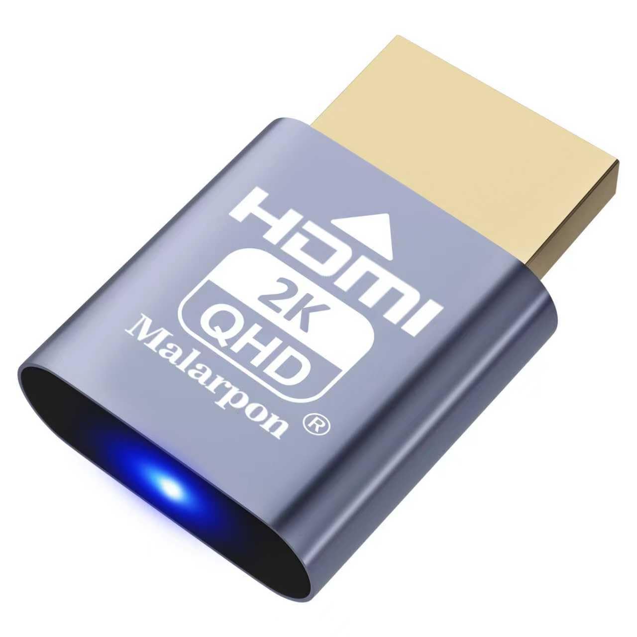 Malarpon HDMI Dummy Plug fit-Headless Display Emulator DDC EDID Headless Ghos with Windows Mac OSX Linux Great for Graphics Acceleration Support 1920x1080@60Hz 1P