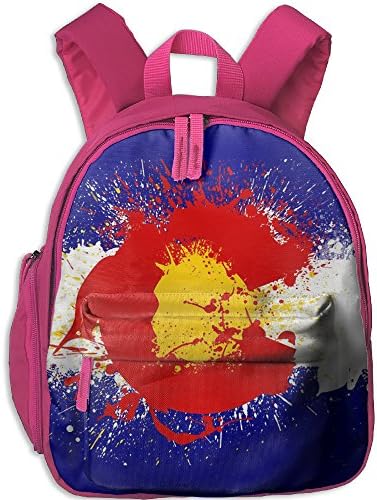 Colorado Flag Kid's School Backpack Children School Bag Pink For Boy Girl's