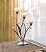 Accent Plus Candle Holder Christmas Decorations Indoor Outdoor Home Decor Valentine’s Day Amber Lilies Tabletop Christmas Candle Holder Wedding Centerpiece Tealight Candle, 9.3 X 4.75 X 13.3 Inches
