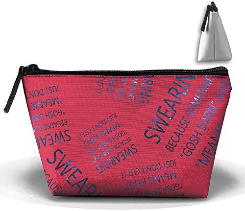 SWEARING BECAUSE SOMETIMES GOSH DARN AND MEANIE HEAD JUST DON'T CUT IT Cosmetic Bag Handbag/Wrist Bag/Clutch Bag/Cell Phone Bag/ Ladies Purse
