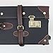 MOIERG Vintage Trolley Luggage 2tone TSA (X-Large, Navy)71-55048-50