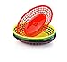 New Star Foodservice 44126 Fast Food Baskets, 9 1/4-Inch x 6-Inch Oval, Set of 12, Green