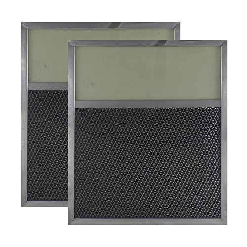 2-PACK Air Filter Factory 10-7/8 X 11-7/8 X 7/16 Range Hood Aluminum Charcoal Combo Lens Filters AFF158-CMB-L
