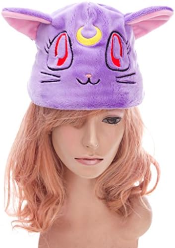 ICEMPs Sailor Moon Super S Accessory Black Cat Luna Purple Plushy Hat