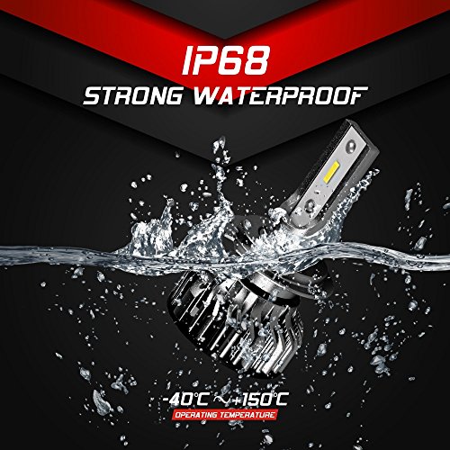 2 Aukee+Headlight+Lumens+Extremely+Conversion