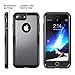 YOUMAKER iPhone 8 Plus Case, iPhone 7 Plus Case, Full Body Heavy Duty Protection Shockproof Case Cover for Apple iPhone 8 Plus 2017/iPhone 7 Plus 5.5 inch Without Screen Protector (Black/Black)