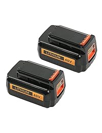 LiBatter paquete de 2, Compatible para 40V 3000mah Black and Decker LBX2040 LBX36 LBXR36 LBXR2036 40V batería de iones de litio