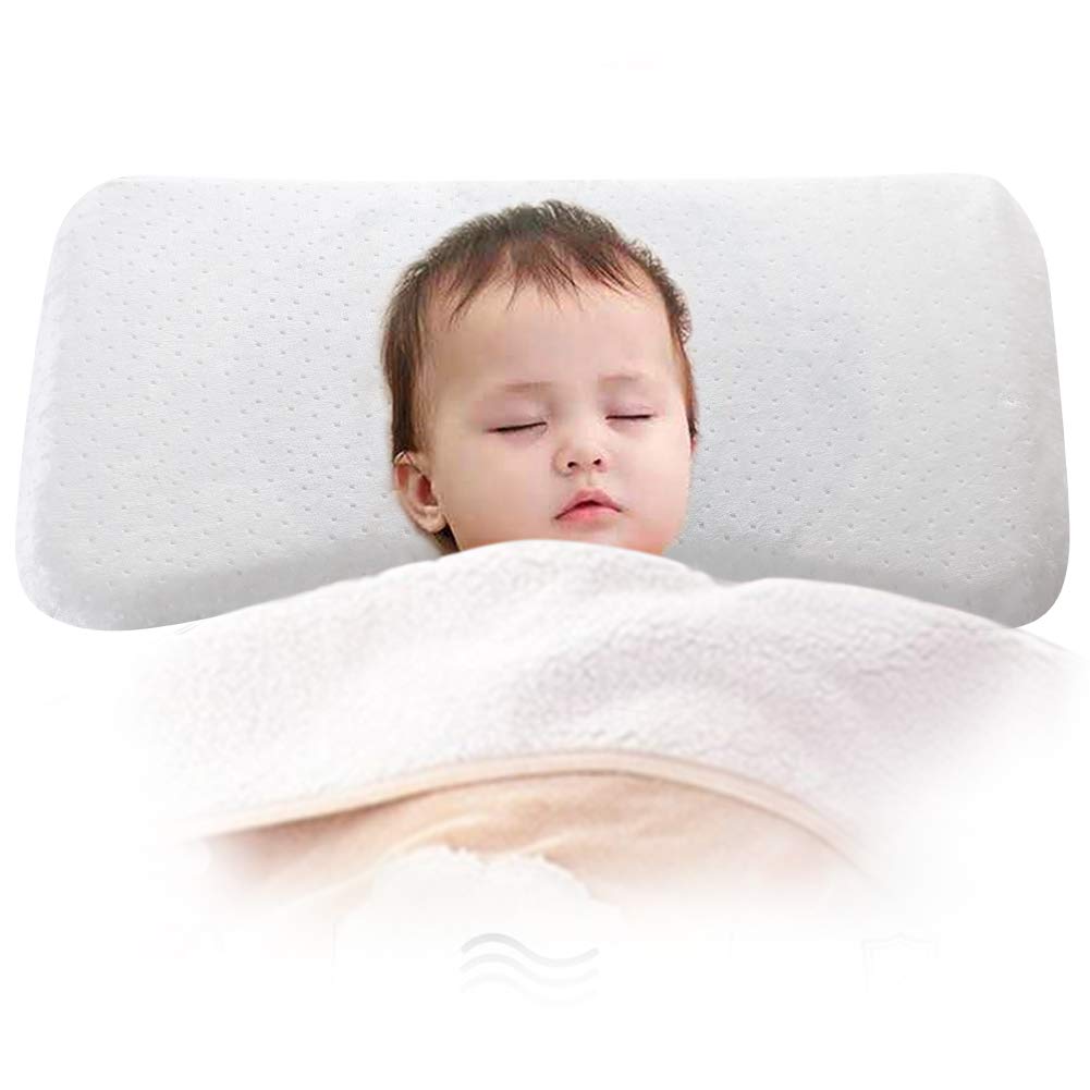 Memoire De Forme Qui Evite L Asphyxie Avec Deux Housses Detachables Oreiller Bebe Coussin Enfant 0 36 Mois Par Lits Il Aide Le Traitement De La Tete Plate La Chambre De Bebe Bebe Puericulture