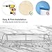 Shower Caddy Adhesive Shower Shelf Large Wall Mounted Organizer with Hooks, No Drilling Strong Long Bathroom Shelves Rack Rustproof 304 Stainless Steel Shower Caddies Storage (13.5Inches, Set of 2)