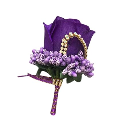 Wisilan Boutonnière Pour Homme Fleurs Artificielles