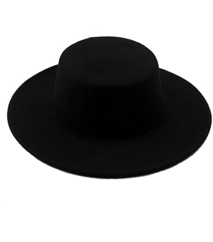 UPSTORE 1 Pc Classic Flat Top Fedora Hat British Style Jazz  display picture 2