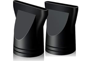 2 Pcs Black Professional Hair Dryer Nozzle,Hair Dryer Nozzle Accessories ,for 4.5cm Hair Dryer,2 Sizes