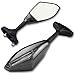 2X Carbon Style Integrated LED Turn Signal Light Blinker Side Marker Rearview Side Mirror for Racing Bike Suzuki SV650