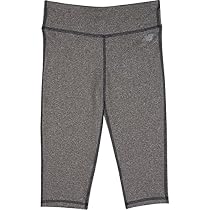 New Balance Little Girls' Performance Capris, Charcoal, 4