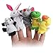 Emorefun Joe 10 pcs Novelty Finger Puppets Set Cartoon Animal Style Soft Velvet Dolls Props Educational Toys for Baby Story Time, Shows, Playtime