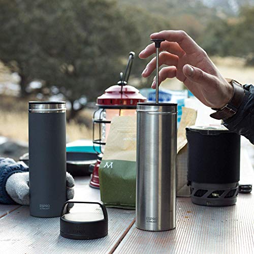 Espro 5116C-BS Ultralight Coffee Press, Vacuum Insulated, Stainless Steel, 16 oz (Brushed) - Thumbnail 2