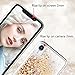 Maxdara Case for iPhone XR Glitter Case 6.1 inch [Tempered Glass Screen Protector] Floating Liquid Bling Sparkle Luxury Pretty Fashion Girls Women Case Cover (Gold & Silver)