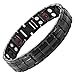 Willis Judd Double Strength 4 Element Titanium Magnetic Therapy Bracelet for Arthritis Pain Relief Black Colour Adjustable