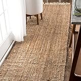 NuLOOM Raleigh Farmhouse Jute Tasseled Runner