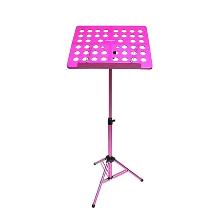 Dough.Q Notenständer Kinder Klapp Höhenverstellbar Tragbar Kleine Orchesterpult Lochblech Ständer für Kinder Konzert Schule H