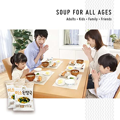 KMunchies Pulmuone Dry Miso Soup Mix 5 Packs x 8g Instant Miso Soup