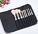 Mooxury Professional Synthetic Kabuki Makeup Brush Set with Case - Powder,Eyeshadow,Eyebrow,Lip,Eye Lash,Contour & Foundation Make Up Brushes - 9 Pcs