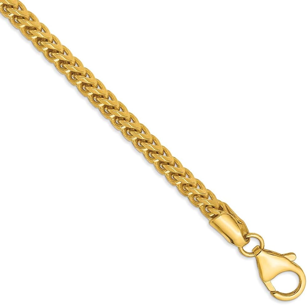 14K Yellow Gold Franco Chain Style Chain Style Chains Polished Solid