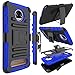 Motorola Moto Z2 Force Case, Zenic Full-Body Heavy Duty Shockproof Protective Hybrid Case Cover with Swivel Belt Clip and Kickstand for Moto Z2 Force (Blue)