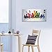 Wieco Art Cityscape Extra Large Colorful City 100% Hand Painted Modern Gallery Wrapped Abstract Landscape Oil Paintings on Canvas Wall Art Ready to Hang for Living Room Bedroom Home Decorations