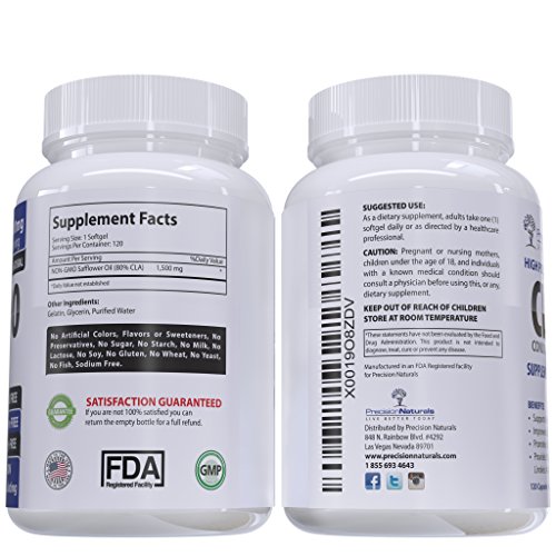 CLA Safflower Oil for Weight Loss, 1500mg Conjugated Linoleic Acid