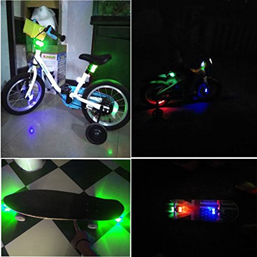 Botepon 2Pcs Boat Kayak Navigaton Light Safety Light Boating Light with 3 Modes for Riding Sailing Runing Climbing Green - Thumbnail 4