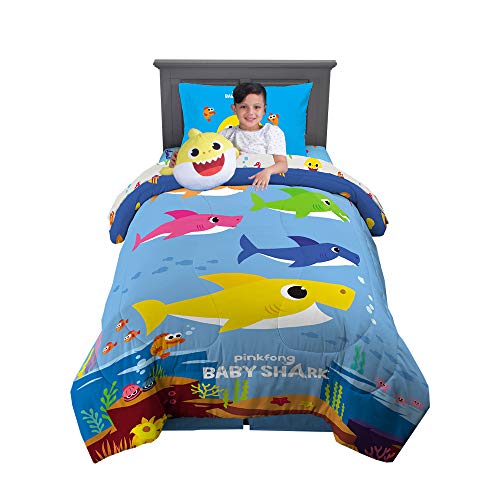 Franco Kids Bedding Super Soft Comforter with Sheets and Cuddle Pillow