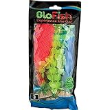 GloFish Fluorescent Plant Multipack 3 Count, Contains Medium Yellow, Large Orange, Large Blue Aquarium Plants