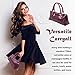 Primeware Wine Clutch Bag (Thermal Insulated) Trendy Women’s Carry Tote | Holds Red & White 750mL Bottles | Trendy Fashion | Incl. Portable Waiter-Style Corkscrew