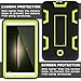 XIQI Tab A 8.0 Case, Three Layer Hybrid Rugged Heavy Duty Shockproof Anti-Slip Case Full Body Protection Cover for Tab A 8.0 inch,Black/Lemony Green