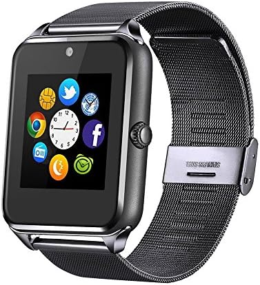 MSRM Replaceable Band Bluetooth Smart Watch Call Sync and Handfree Support Android 4.2 or abouve and Iphone5s/6/6s/7/7s (Black)