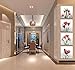 Moyedecor Art - 4 Panel Elegant Tulip Flower Canvas Print Wall Art Painting For Living Room Decor And Modern Home Decorations (Four 12X12in, Red flower)