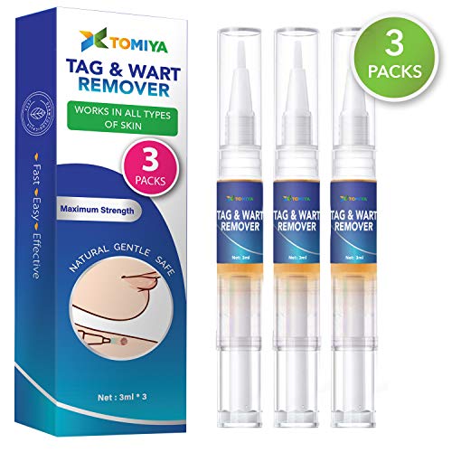 Tomiya Skin Tag Remover – Wart Remover – Quickly Remove Common And Plantar Warts – Corns – Callus(3 Packs)