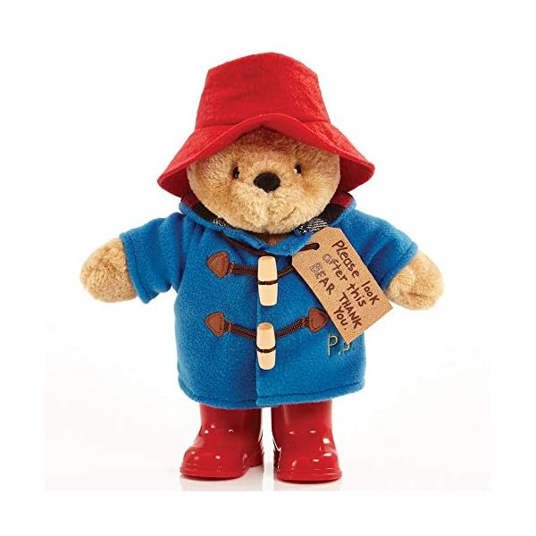 Rainbow-Designs-PA1489-PaddingtonBear-Plush-Toy-Blue-24cm Official Classic Paddington with Boots Soft Toy