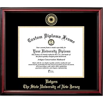 Excelsior La Hart Rutgers University Bachelors Diploma Frame M Home Kitchen Primebooth Fan Shop