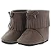 Pink Butterfly Closet Doll Shoes - Brown Fashion Boots Shoes Fits American Girl Dolls and Other 18 inches Dolls