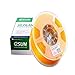 eSUN 3D 1.75mm PETG Yellow Filament 1kg (2.2lb), PETG 3D Printer Filament, Semi-Transparent 1.75mm Yellow